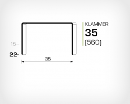 Klammer 35/22 Koppar - jk560-22