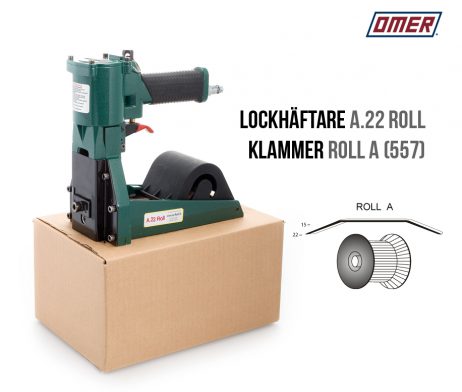 Lockhäftare a.22 Roll Pneumatisk klammer A eller 557 Kartonghaftare