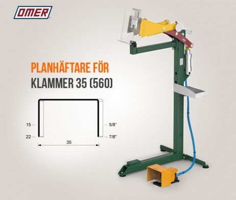 Planhäftare PB.35 SA Klammer 35 från OMER eller 560 Kihlberg