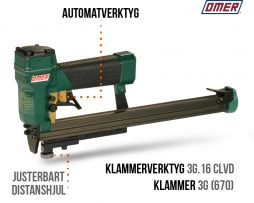 Klammerverktyg 3G.16 CLVD Automatverktyg långt magasin