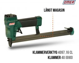 Klammerverktyg 4097.16 cl långt magasin