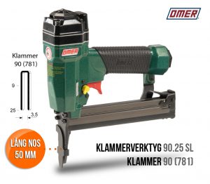 Klammerverktyg 90.25 sl för klammer 90 lång nos