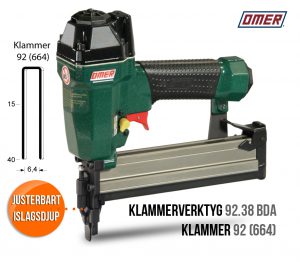 klammerverktyg 92.38 bda justerbart islagsdjup klammer 92