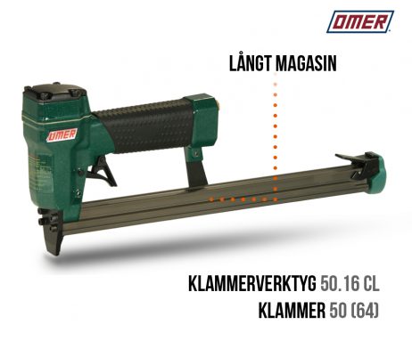 Klammerverktyg 50.16 cl långt magasin-klammer 50 och jk64