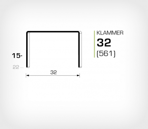 Klammer 32/15 Koppar - jk561-15