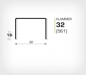 Klammer 32/18 Koppar - jk561-18