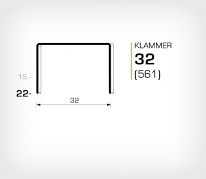 Klammer 32/22 Koppar - jk561-22