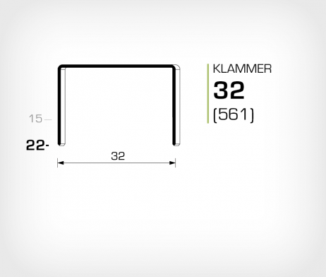 Klammer 32/22 Koppar - jk561-22