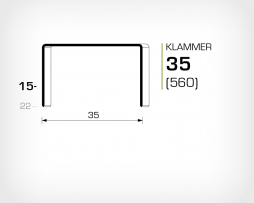 Klammer 35/15 Koppar - jk560-15