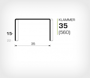 Klammer 35/15 Koppar - jk560-15