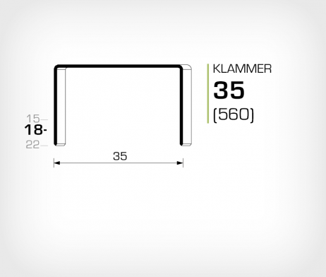 Klammer 35/18 Koppar - jk560-18